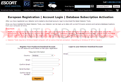 Escort passport max international обновление